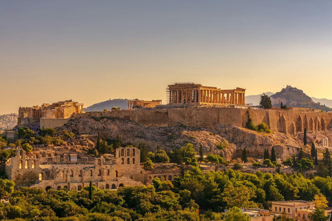 Ψηφιακές υπηρεσίες για επιχειρήσεις στην Αθήνα – η Ακρόπολη στο ηλιοβασίλεμα